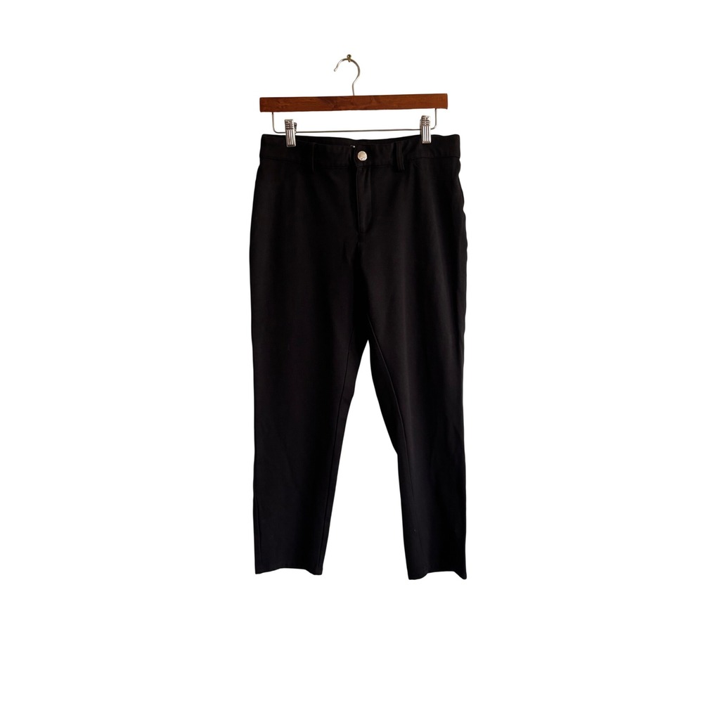 Calvin Klein Womens Black Stretch Ankle Pants Size 8 W3KKH543 Business Casual